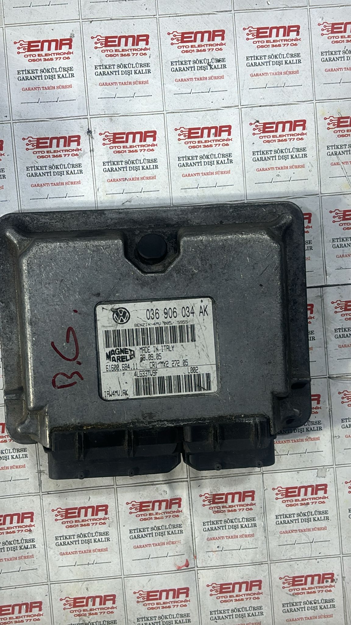 VOLSWAGEN POLO 1.4 MOTOR BEYNİ 036 906 034 AK